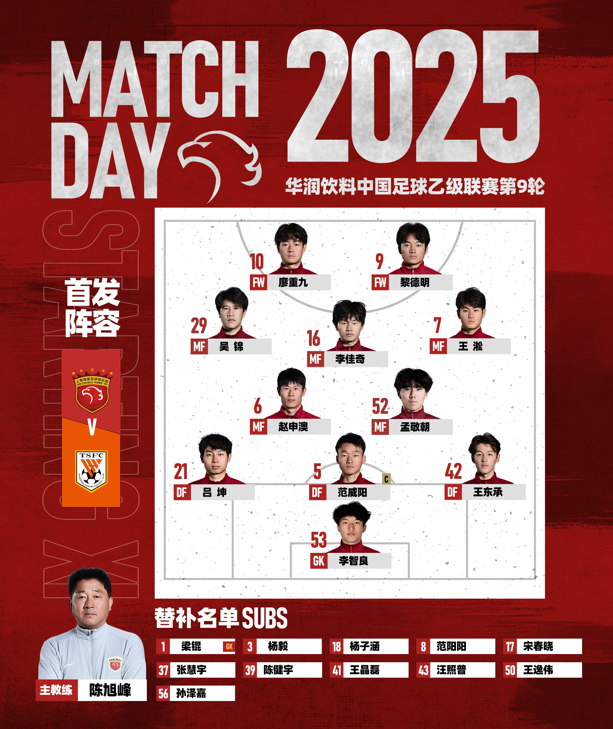 开云登录入口-关于清晨上海海港调整名单以备德甲，绝杀压哨环节打磨，态度坚定，赛程密集仍需轮换的信息